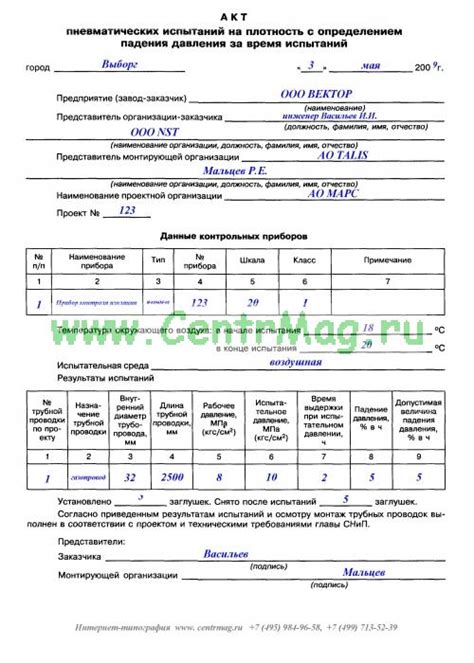 Важность акта осмотра запорной арматуры