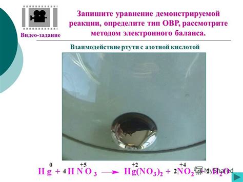 Взаимодействие ртути с свинцом