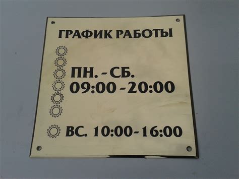 Время работы