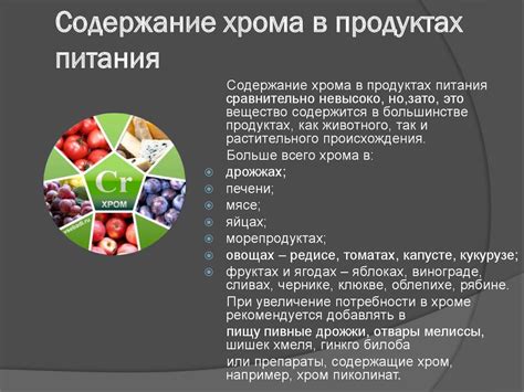 Высокое содержание хрома