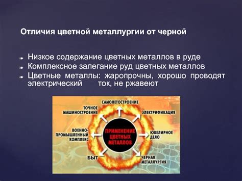 Залегание руд цветных металлов