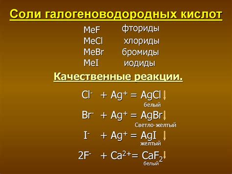 Значение галогеноводородных кислот в промышленности