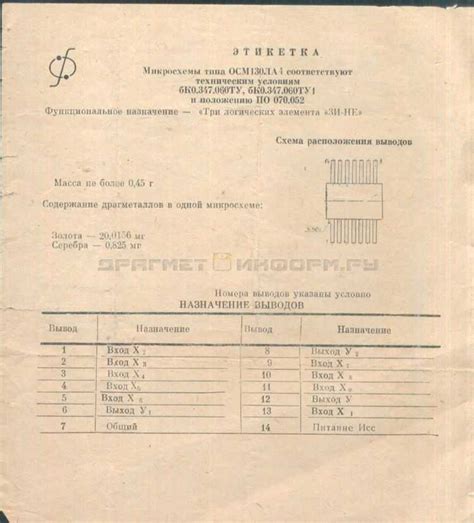 Кт835б: содержание драгоценных металлов