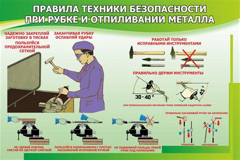 Меры безопасности при рубке металлов