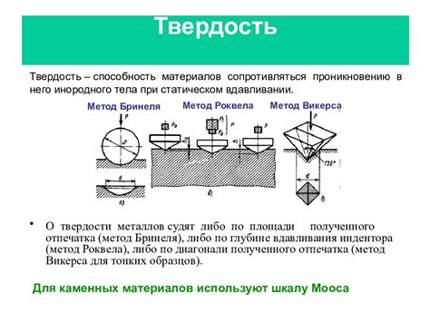 Метод Виккерса: определение твердости металла