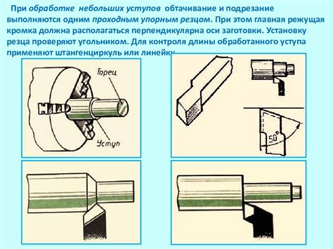 Основные операции при работе на токарном станке
