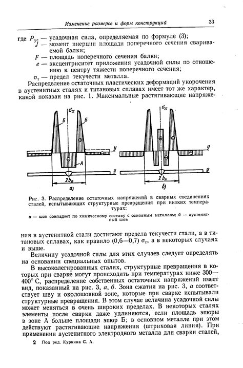 Остаточные напряжения при склеивании порошкового металла