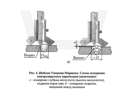 Отбор катета шва