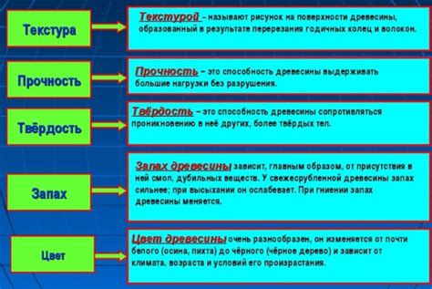 Разнообразие свойств дерева