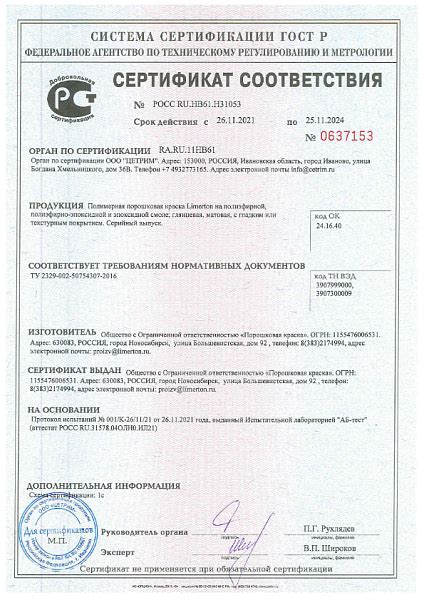 Расходы на порошковую краску: