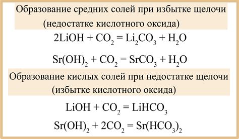 Реакция на щелочи
