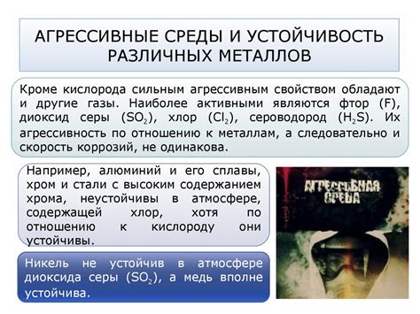 Солевые агрессивные среды для металлов