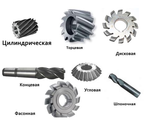 Фрезы для обработки металла: основные типы