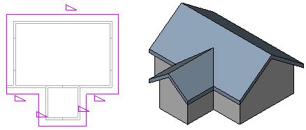 Как изменить уклон кровли в Revit
