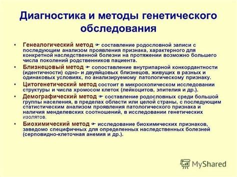 Методы диагностики