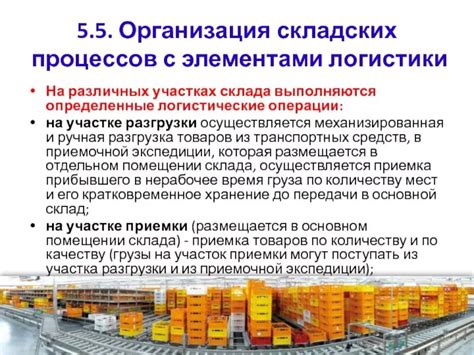Начало процесса добавления склада приемника