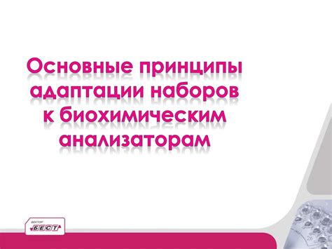 Основные принципы адаптации