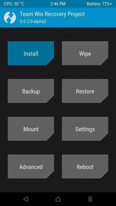 Подготовка к установке TWRP через ADB run