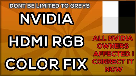Понятие HDMI RGB range