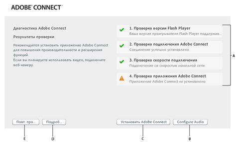 Результаты проверки и действия