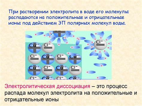 Смешение электролита