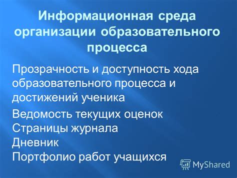 Информационная прозрачность процесса