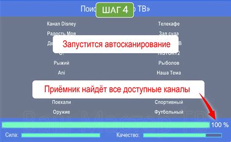 Поиск каналов и настройка их списка