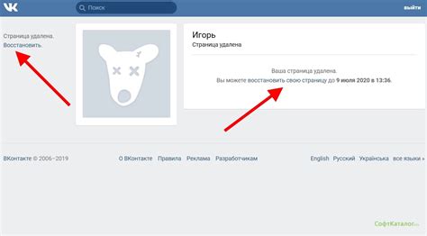 Удаление аккаунта Сферум через ВКонтакте