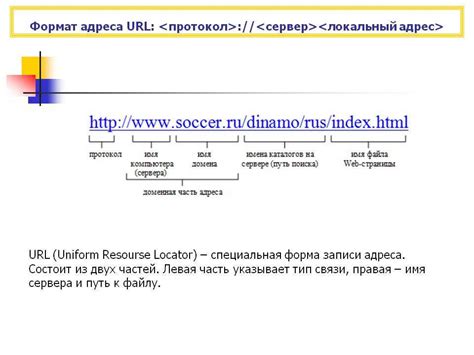 Указание адреса для перенаправления:
