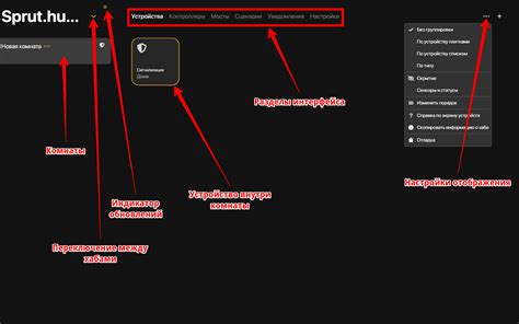 Дополнительные элементы интерфейса