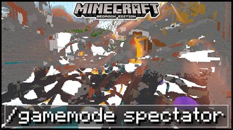 Использование команд /gamemode spectator и /effect