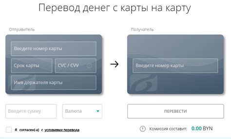 Как перевести деньги с карты Белинвестбанка на карту другого банка через интернет-банкинг
