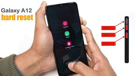 Как сделать hard reset на Samsung A12