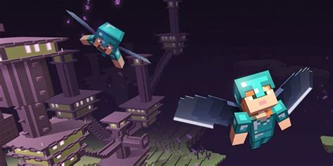 Как собрать и применять элитры в Minecraft