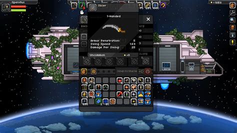 Молниеносный меч в игре Starbound