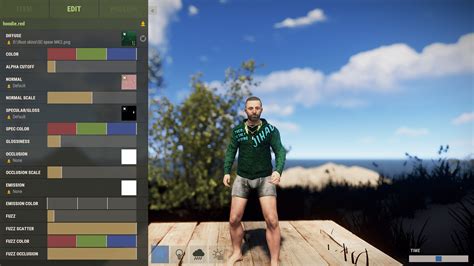 Настройка скина в игре Rust