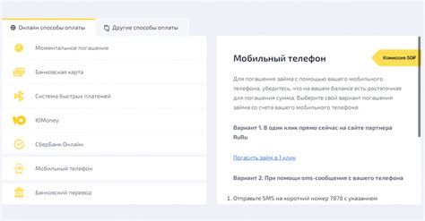Оплата через мобильный телефон