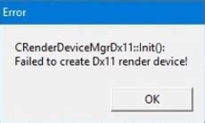 Ошибка crenderdevicemgrdx11 в Dota 2