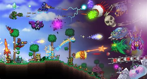 Применение предметов в Terraria для более эффективных боев