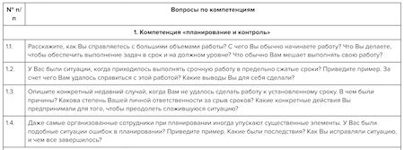 Примеры ответов