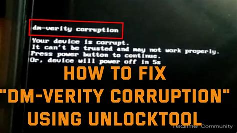 Причины возникновения ошибки "Dm verity corruption"