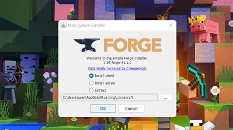 Раздел 1. Загрузите Minecraft Forge и сборку