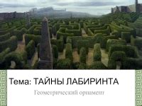 Тайны лабиринта