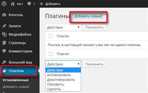 Установка дополнительных плагинов и скриптов