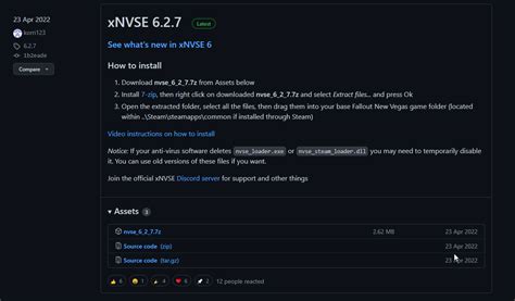 Установка NVSE