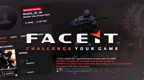 Участие в турнирах и лигах на Faceit