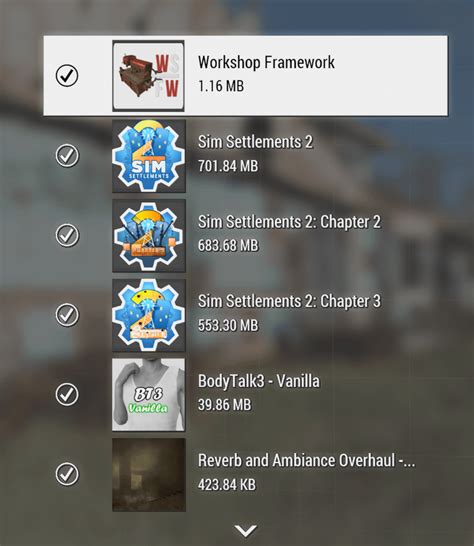 Шаг 6: Установите мод Sim Settlements 2 на реальном сервере