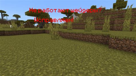 Шейдеры на Minecraft: что делать, если не работают