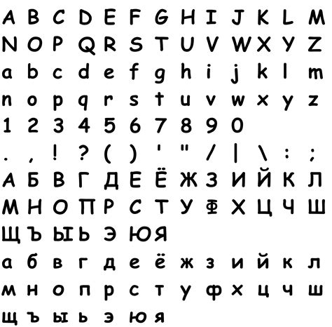 Шрифт "Comic Sans MS"