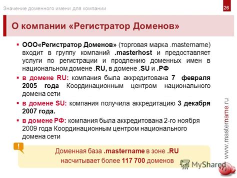  Значение имени компании 